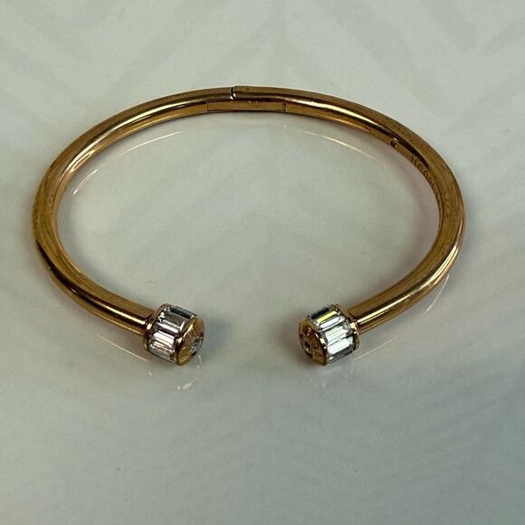 Henri Bendel Deco Petit Hinged Cuff Bracelet Rose Gold - Picture 2 of 4